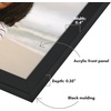 image:imageAmericanflat 8x12 Picture Frame with ShatterResistant Glass  Signature Collection  GalleryStyle Frames Made of Engineered Wood  Photo Frame for Tabletop and Wall Display  DriftwoodBlack