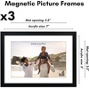 image:imageAmericanflat 8x12 Picture Frame with ShatterResistant Glass  Signature Collection  GalleryStyle Frames Made of Engineered Wood  Photo Frame for Tabletop and Wall Display  DriftwoodBlack
