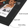 image:imageAmericanflat 8x12 Picture Frame with ShatterResistant Glass  Signature Collection  GalleryStyle Frames Made of Engineered Wood  Photo Frame for Tabletop and Wall Display  DriftwoodBlack