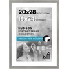image:imageAmericanflat 8x8 Picture Frame  Matted to 5x5  Engineered Wood  White  Shatterresistant glass wall or tabletop display with included easel sawtooth hangers included secure turntab backingGrey Wood