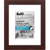 image:imageAmericanflat 8x8 Picture Frame  Matted to 5x5  Engineered Wood  White  Shatterresistant glass wall or tabletop display with included easel sawtooth hangers included secure turntab backingMahogany
