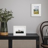 image:imageAmericanflat 8x8 Picture Frame  Matted to 5x5  Engineered Wood  White  Shatterresistant glass wall or tabletop display with included easel sawtooth hangers included secure turntab backingWhite