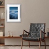 image:imageAmericanflat 8x8 Picture Frame  Matted to 5x5  Engineered Wood  White  Shatterresistant glass wall or tabletop display with included easel sawtooth hangers included secure turntab backingSilver