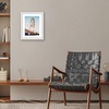 image:imageAmericanflat 8x8 Picture Frame  Matted to 5x5  Engineered Wood  White  Shatterresistant glass wall or tabletop display with included easel sawtooth hangers included secure turntab backingWhite