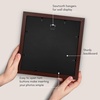 image:imageAmericanflat 8x8 Picture Frame  Matted to 5x5  Engineered Wood  White  Shatterresistant glass wall or tabletop display with included easel sawtooth hangers included secure turntab backingMahogany