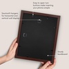 image:imageAmericanflat 8x8 Picture Frame  Matted to 5x5  Engineered Wood  White  Shatterresistant glass wall or tabletop display with included easel sawtooth hangers included secure turntab backingMahogany