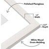 image:imageAmericanflat 8x8 Picture Frame  Matted to 5x5  Engineered Wood  White  Shatterresistant glass wall or tabletop display with included easel sawtooth hangers included secure turntab backingWhite