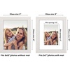 image:imageAmericanflat 8x8 Picture Frame  Matted to 5x5  Engineered Wood  White  Shatterresistant glass wall or tabletop display with included easel sawtooth hangers included secure turntab backingWhite