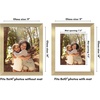 image:imageAmericanflat 8x8 Picture Frame  Matted to 5x5  Engineered Wood  White  Shatterresistant glass wall or tabletop display with included easel sawtooth hangers included secure turntab backingGold