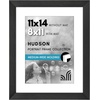 image:imageAmericanflat 8x8 Picture Frame  Matted to 5x5  Engineered Wood  White  Shatterresistant glass wall or tabletop display with included easel sawtooth hangers included secure turntab backingBlack