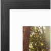 image:imageAmericanflat 8x8 Picture Frame  Matted to 5x5  Engineered Wood  White  Shatterresistant glass wall or tabletop display with included easel sawtooth hangers included secure turntab backingBlack