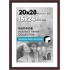 image:imageAmericanflat 8x8 Picture Frame  Matted to 5x5  Engineered Wood  White  Shatterresistant glass wall or tabletop display with included easel sawtooth hangers included secure turntab backingMahogany