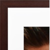 image:imageAmericanflat 8x8 Picture Frame  Matted to 5x5  Engineered Wood  White  Shatterresistant glass wall or tabletop display with included easel sawtooth hangers included secure turntab backingMahogany