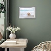 image:imageAmericanflat 8x8 Picture Frame  Matted to 5x5  Engineered Wood  White  Shatterresistant glass wall or tabletop display with included easel sawtooth hangers included secure turntab backingSilver