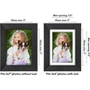image:imageAmericanflat 8x8 Picture Frame  Matted to 5x5  Engineered Wood  White  Shatterresistant glass wall or tabletop display with included easel sawtooth hangers included secure turntab backingBlack
