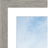 image:imageAmericanflat 8x8 Picture Frame  Matted to 5x5  Engineered Wood  White  Shatterresistant glass wall or tabletop display with included easel sawtooth hangers included secure turntab backingGrey Wood