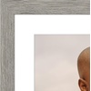 image:imageAmericanflat 8x8 Picture Frame  Matted to 5x5  Engineered Wood  White  Shatterresistant glass wall or tabletop display with included easel sawtooth hangers included secure turntab backingGrey Wood