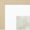 image:imageAmericanflat 8x8 Picture Frame  Matted to 5x5  Engineered Wood  White  Shatterresistant glass wall or tabletop display with included easel sawtooth hangers included secure turntab backingNatural Oak