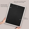 image:imageAmericanflat 8x8 Picture Frame  Matted to 5x5  Engineered Wood  White  Shatterresistant glass wall or tabletop display with included easel sawtooth hangers included secure turntab backingWhite
