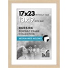 image:imageAmericanflat 8x8 Picture Frame  Matted to 5x5  Engineered Wood  White  Shatterresistant glass wall or tabletop display with included easel sawtooth hangers included secure turntab backingNatural Oak