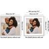 image:imageAmericanflat 8x8 Picture Frame  Matted to 5x5  Engineered Wood  White  Shatterresistant glass wall or tabletop display with included easel sawtooth hangers included secure turntab backingWhite