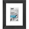image:imageAmericanflat 8x8 Picture Frame  Matted to 5x5  Engineered Wood  White  Shatterresistant glass wall or tabletop display with included easel sawtooth hangers included secure turntab backingBlack