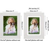image:imageAmericanflat 8x8 Picture Frame  Matted to 5x5  Engineered Wood  White  Shatterresistant glass wall or tabletop display with included easel sawtooth hangers included secure turntab backingWhite