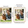 image:imageAmericanflat 8x8 Picture Frame  Matted to 5x5  Engineered Wood  White  Shatterresistant glass wall or tabletop display with included easel sawtooth hangers included secure turntab backingNatural Oak