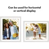 image:imageAmericanflat 8x8 Picture Frame  Matted to 5x5  Engineered Wood  White  Shatterresistant glass wall or tabletop display with included easel sawtooth hangers included secure turntab backingWhite