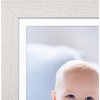 image:imageAmericanflat 8x8 Picture Frame  Matted to 5x5  Engineered Wood  White  Shatterresistant glass wall or tabletop display with included easel sawtooth hangers included secure turntab backingWhite
