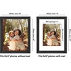 image:imageAmericanflat 8x8 Picture Frame  Matted to 5x5  Engineered Wood  White  Shatterresistant glass wall or tabletop display with included easel sawtooth hangers included secure turntab backingBlack