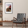 image:imageAmericanflat 8x8 Picture Frame  Matted to 5x5  Engineered Wood  White  Shatterresistant glass wall or tabletop display with included easel sawtooth hangers included secure turntab backingGrey Wood