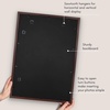 image:imageAmericanflat 8x8 Picture Frame  Matted to 5x5  Engineered Wood  White  Shatterresistant glass wall or tabletop display with included easel sawtooth hangers included secure turntab backingMahogany