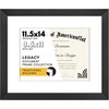 image:imageAmericanflat 8x8 Picture Frame  Matted to 5x5  Engineered Wood  White  Shatterresistant glass wall or tabletop display with included easel sawtooth hangers included secure turntab backingBlack