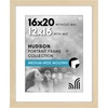image:imageAmericanflat 8x8 Picture Frame  Matted to 5x5  Engineered Wood  White  Shatterresistant glass wall or tabletop display with included easel sawtooth hangers included secure turntab backingNatural Oak