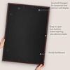 image:imageAmericanflat 8x8 Picture Frame  Matted to 5x5  Engineered Wood  White  Shatterresistant glass wall or tabletop display with included easel sawtooth hangers included secure turntab backingMahogany