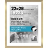 image:imageAmericanflat 8x8 Picture Frame  Matted to 5x5  Engineered Wood  White  Shatterresistant glass wall or tabletop display with included easel sawtooth hangers included secure turntab backingGold