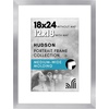 image:imageAmericanflat 8x8 Picture Frame  Matted to 5x5  Engineered Wood  White  Shatterresistant glass wall or tabletop display with included easel sawtooth hangers included secure turntab backingSilver