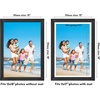 image:imageAmericanflat 8x8 Picture Frame  Matted to 5x5  Engineered Wood  White  Shatterresistant glass wall or tabletop display with included easel sawtooth hangers included secure turntab backingBlack