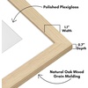 image:imageAmericanflat 8x8 Picture Frame  Matted to 5x5  Engineered Wood  White  Shatterresistant glass wall or tabletop display with included easel sawtooth hangers included secure turntab backingNatural Oak