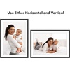 image:imageAmericanflat 8x8 Picture Frame  Matted to 5x5  Engineered Wood  White  Shatterresistant glass wall or tabletop display with included easel sawtooth hangers included secure turntab backingBlack