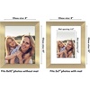 image:imageAmericanflat 8x8 Picture Frame  Matted to 5x5  Engineered Wood  White  Shatterresistant glass wall or tabletop display with included easel sawtooth hangers included secure turntab backingGold