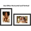 image:imageAmericanflat 8x8 Picture Frame  Matted to 5x5  Engineered Wood  White  Shatterresistant glass wall or tabletop display with included easel sawtooth hangers included secure turntab backingBlack