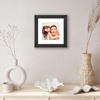 image:imageAmericanflat 8x8 Picture Frame  Matted to 5x5  Engineered Wood  White  Shatterresistant glass wall or tabletop display with included easel sawtooth hangers included secure turntab backingBlack