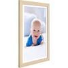 image:imageAmericanflat 8x8 Picture Frame  Matted to 5x5  Engineered Wood  White  Shatterresistant glass wall or tabletop display with included easel sawtooth hangers included secure turntab backingNatural Oak