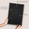 image:imageAmericanflat 8x8 Picture Frame  Matted to 5x5  Engineered Wood  White  Shatterresistant glass wall or tabletop display with included easel sawtooth hangers included secure turntab backingBlack