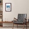 image:imageAmericanflat 8x8 Picture Frame  Matted to 5x5  Engineered Wood  White  Shatterresistant glass wall or tabletop display with included easel sawtooth hangers included secure turntab backingMahogany