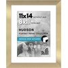 image:imageAmericanflat 8x8 Picture Frame  Matted to 5x5  Engineered Wood  White  Shatterresistant glass wall or tabletop display with included easel sawtooth hangers included secure turntab backingGold