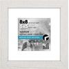 image:imageAmericanflat 8x8 Picture Frame  Matted to 5x5  Engineered Wood  White  Shatterresistant glass wall or tabletop display with included easel sawtooth hangers included secure turntab backingWhite
