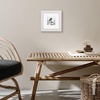 image:imageAmericanflat 8x8 Picture Frame  Matted to 5x5  Engineered Wood  White  Shatterresistant glass wall or tabletop display with included easel sawtooth hangers included secure turntab backingWhite